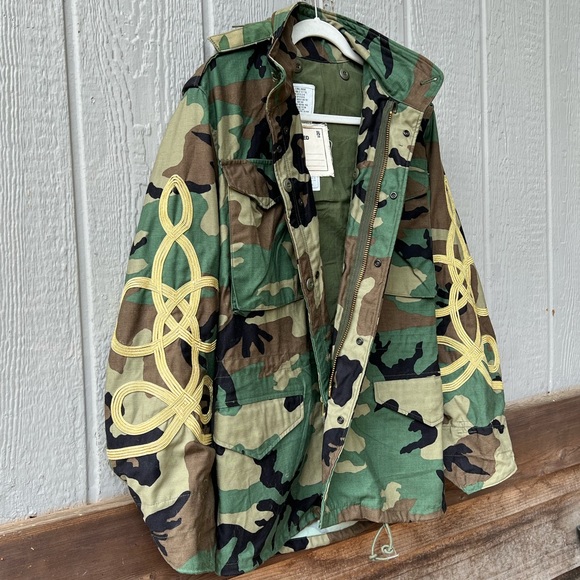 R13 repurposed coat camouflage lined heavy duty canvas military utility jacket - Picture 10 of 16